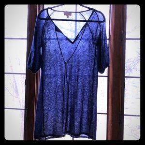 Demylee NY 100% cashmere sweater-dress navy small